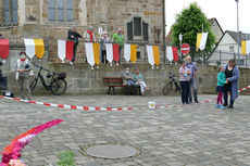 Bluemteppich auf dem Naumburegr Marktplatz (Foto: Karl-Franz Thiede)